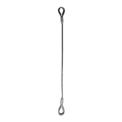 Elingue câble Ø 28 longueur 1,6m - 2 boucles cossées