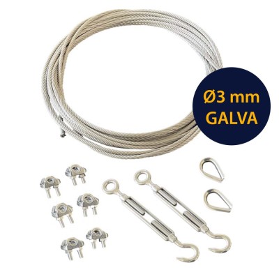 Câble GALVA diamètre 3 mm