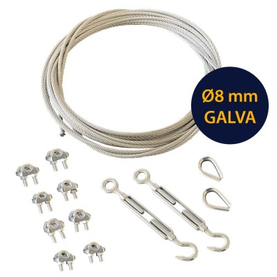 Câble GALVA diamètre 8 mm