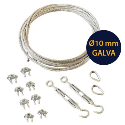 Câble GALVA diamètre 10 mm