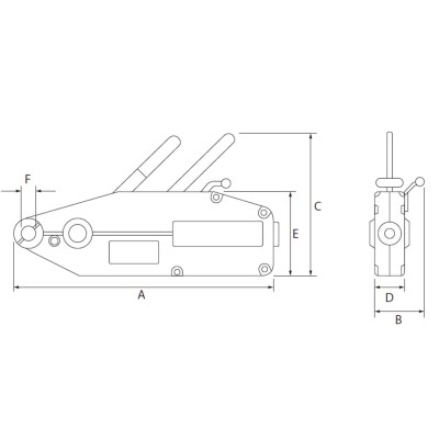 Tir fort en aluminium Rema dimensions