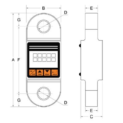 Dynamomètre Dsd04 Rema dimensions