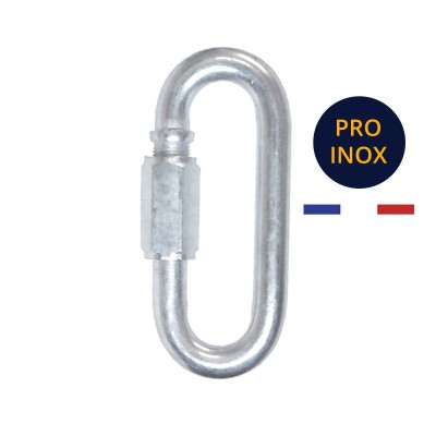 Maillon rapide acier INOX gamme PRO