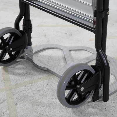 Diable à Escabeau Pliable zoom sur les roues
