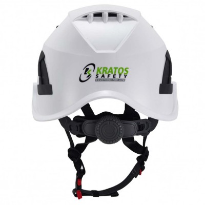 Casque de chantier Blanc vue arrière