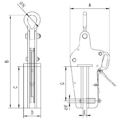 Pince Palplanche Tigrip Yale dimensions