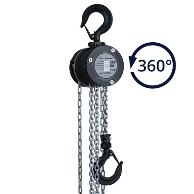 Palan à chaine en Aluminium 360 °