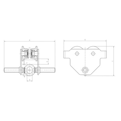 Dimensions chariot porte palan
