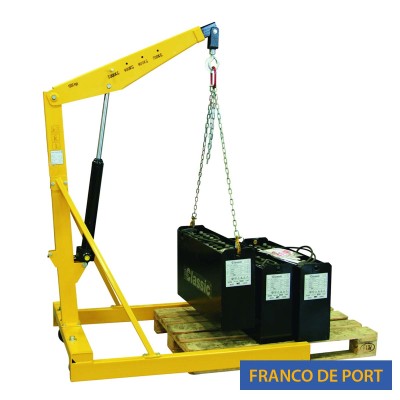Grue d'atelier adaptée au palette Euro Franco