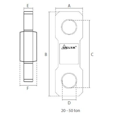 Dynamomètre électronique de Levage 30 T dimensions