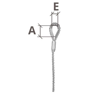 Caractéristiques boucle élingue câble