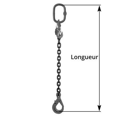 Longueur élingue chaine EN818-4