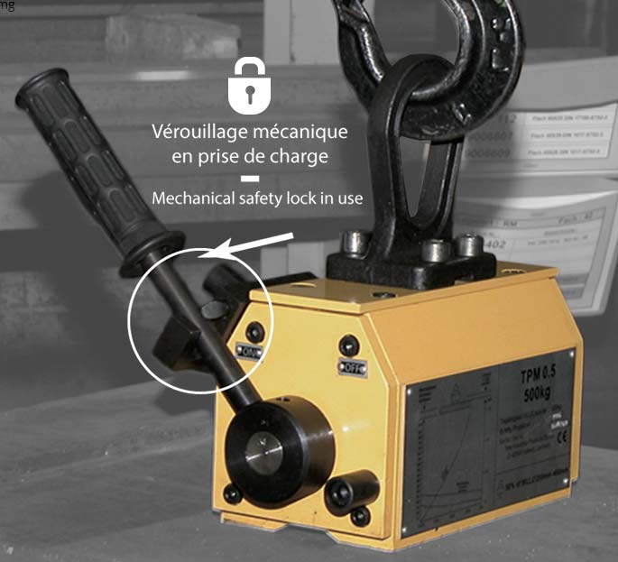 Verrouillage mécanique sécurité antichute